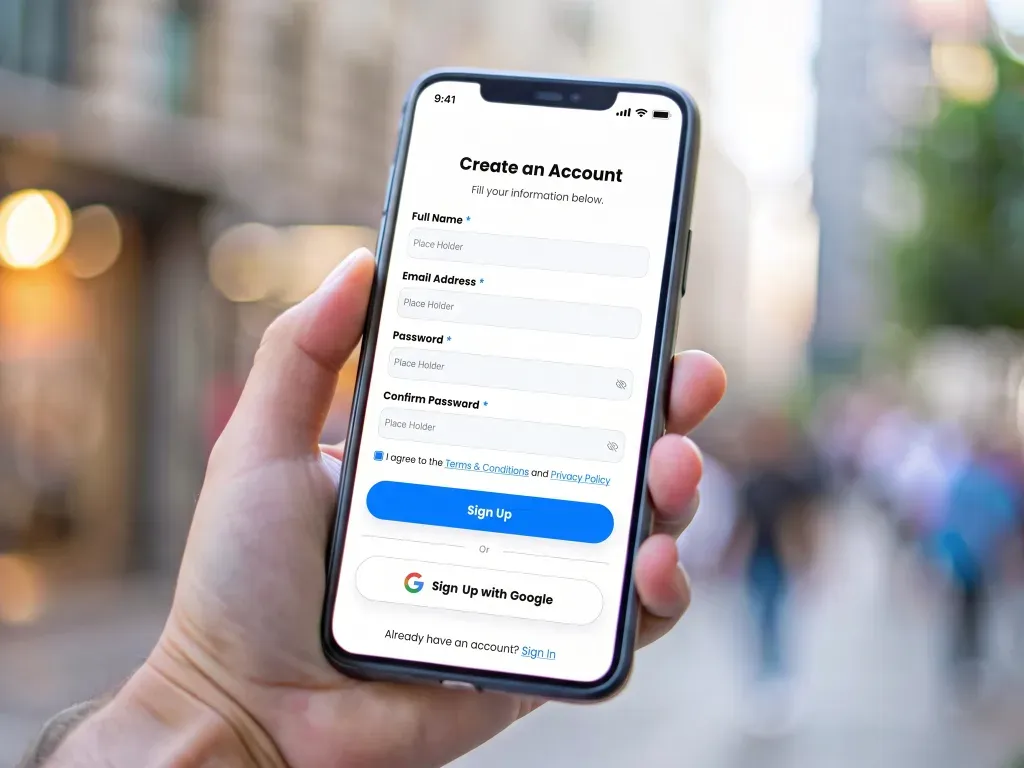 Renthall business profile setup with VAT, address, and verification document upload