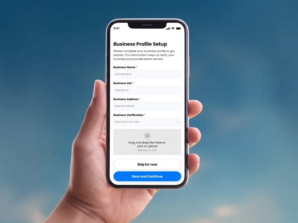 Renthall account creation screen with Google sign-up option